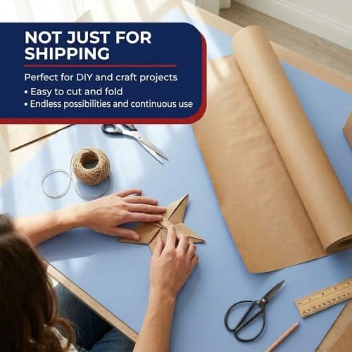 BOX USA Kraft Paper Roll 30 x 14400" (1200'), 30# Recycled for Packing