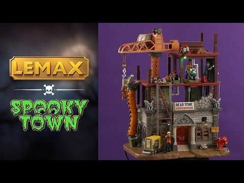 lemax village collection dead zone construction site # shown in use