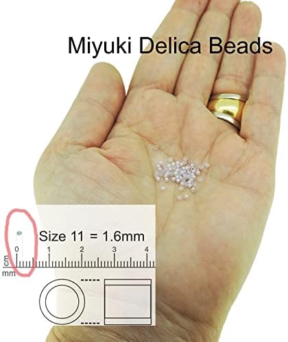 Set of 6 Colors - 60 Grams - Miyuki Delica Glass Beads Size 11/0 - Spring Collection, DB055, DB072, DB057, DB147, DB053, DB070 in Flip-Top Containers and Storage Box