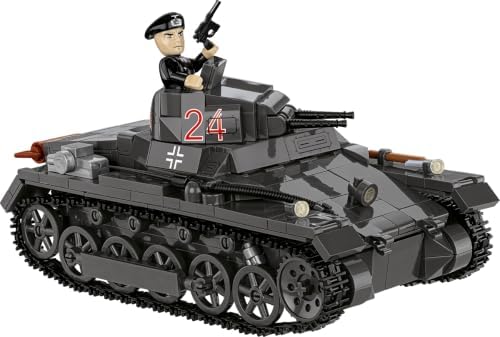COBI Historical Collection WWII Panzerkampfwagen I (France 1940) Tank Building Set, 654 Pieces