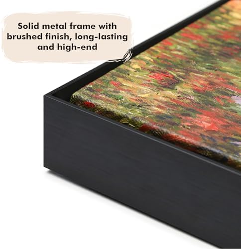 20x30 Canvas Floater Frame for Impressionism Landscape Art,Black