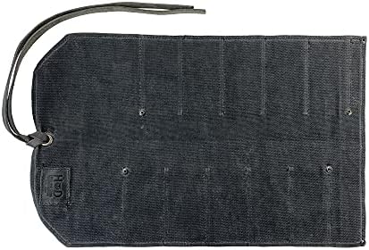 durable waterproof waxed canvas tool roll handmade by, close-up detail