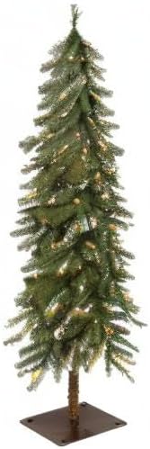 Puleo International Pre-Lit 6' Alpine Artificial Christmas Tree with 200 ...