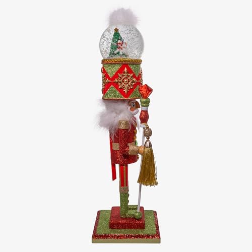 Kurt Adler 20" Hollywood Nutcrackers™ Animated Musical Water Globe Hat Nutcracker