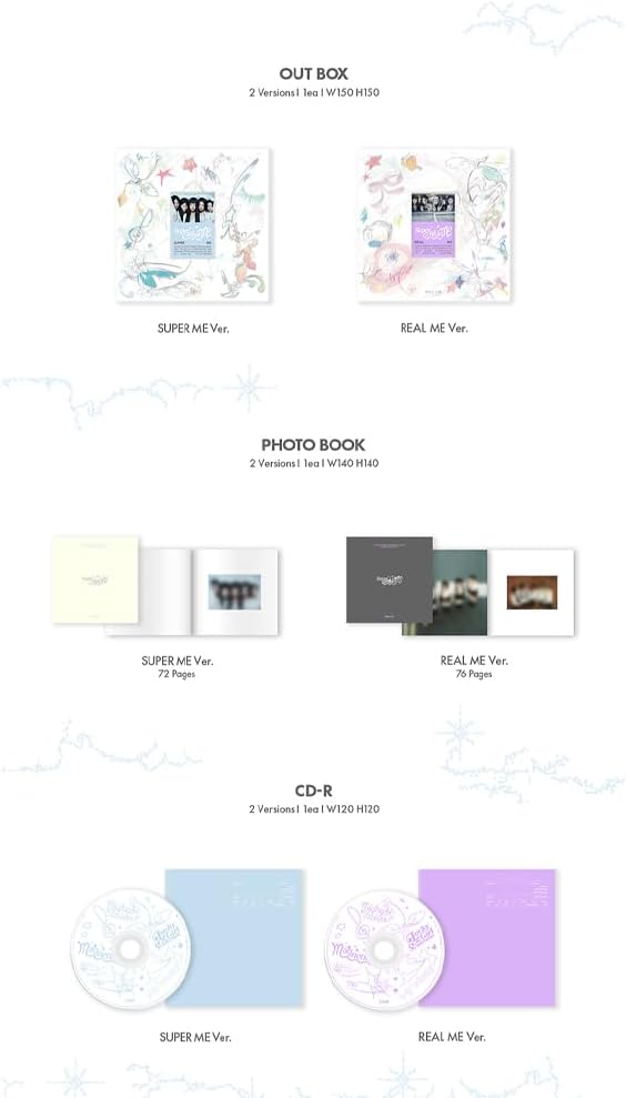 ILLIT [1st Mini Album 'SUPER REAL ME'](SUPER ME Ver.) + 3 Extra Photo...