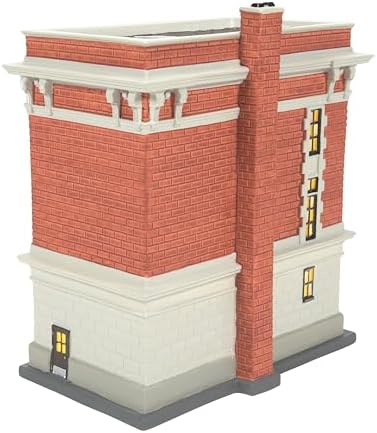 Department 56 Porcelain Ghostbusters Village Firehouse Lit Building, 7.87 Inch, Multicolor