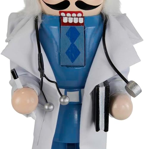 Northlight Doctor with Stethoscope Wooden Christmas Nutcracker - 14"