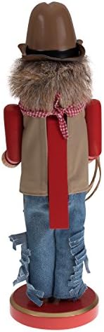 Clever Creations Cowboy 12 Inch Traditional Wooden Nutcracker, Festive Christmas Décor for Shelves and Tables