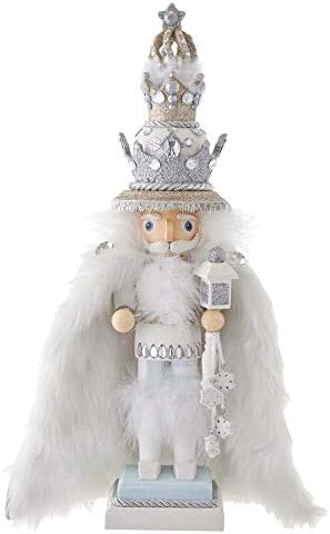 Kurt S. Adler 18-Inch Hollywood White Fur King Nutcracker, Multicolor
