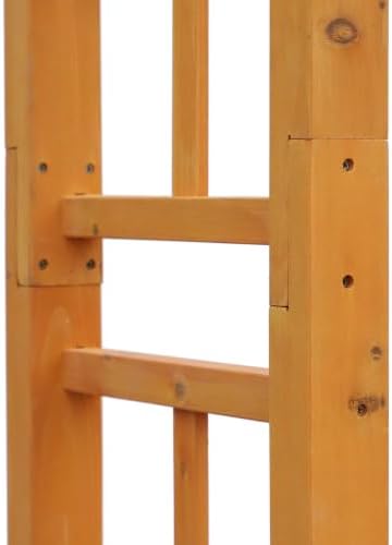 Outsunny 85" Wooden Garden Arbor, Garden Arch for Wedding, Orange
