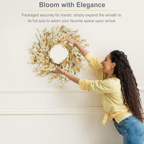 Artgar Fall Wreath, 24 Inch Fall Wreaths for Front Door