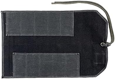 durable waterproof waxed canvas tool roll handmade by shown in use