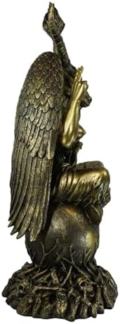 Ebros Gold Tone 3 Feet Large Oversized Sabbatic Goat Baphomet Statue Goat of Mendes Occultic Idol Sigil Sculptural Wonder