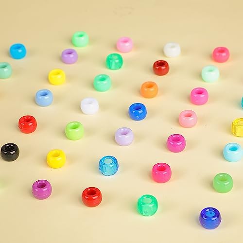 Huquary 21000 Pcs Pony Beads Bulk,Kandi Beads, 40 Colors, Round