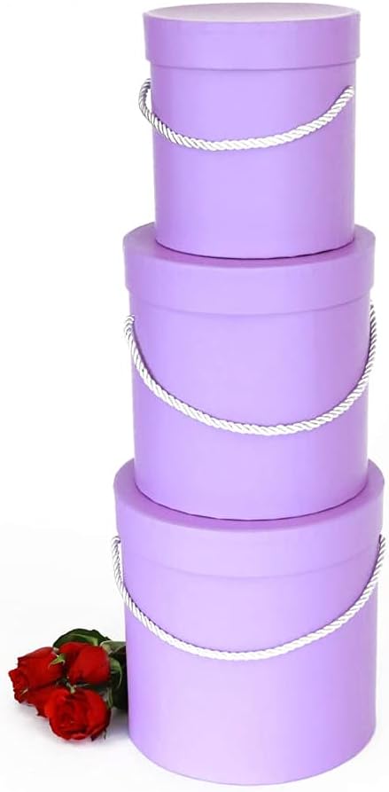 unikpackaging premium quality round flower box, gift boxes shown in use