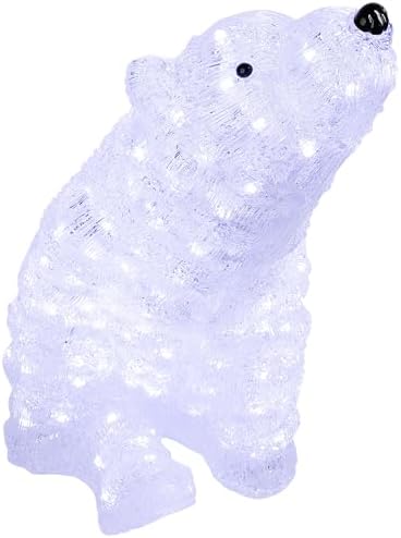 Northlight 18.5" LED Lighted Commercial Grade Acrylic Polar Bear Outdoor Christmas Decoration