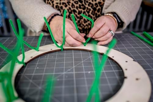 Pancake Wreath Frame | Five (5) Pack | Pancake Wreath Board | Round 14" | Round 10" | Easy to Use Wreath Frame