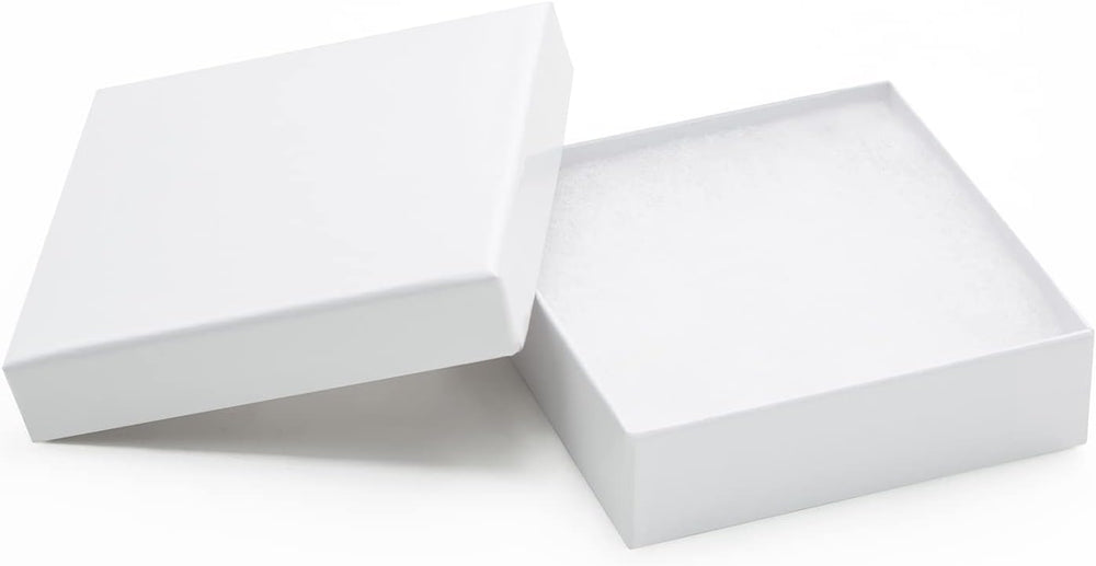 Magicool Hanger 96 Pack 3.5x3.5x1 Inch Cardboard Jewelry Boxes,Used for Neckl...