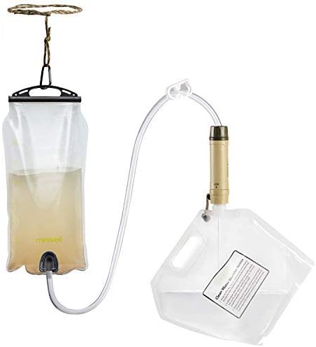 miniwell Gravity Water Purifier Straw Fairly Light and Easily Packed. Multi U...