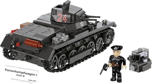COBI Historical Collection WWII Panzerkampfwagen I (France 1940) Tank Building Set, 654 Pieces