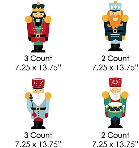 Big Dot of Happiness Christmas Nutcracker - Lawn Decorations - Outdoor Holiday Party Yard Decorations - 10 Piece