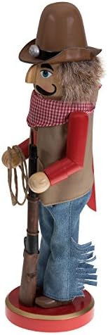 Clever Creations Cowboy 12 Inch Traditional Wooden Nutcracker, Festive Christmas Décor for Shelves and Tables