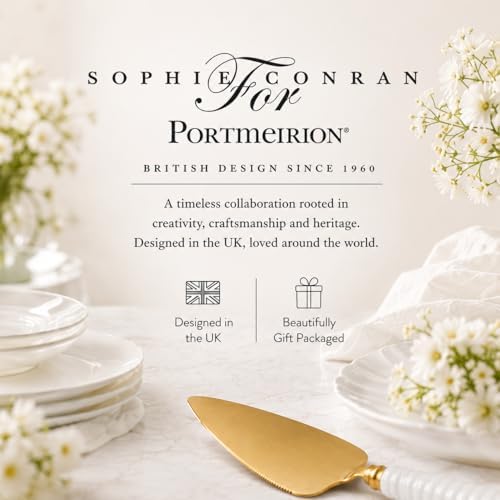 Portmeirion Sophie Conran White Cake Server - White