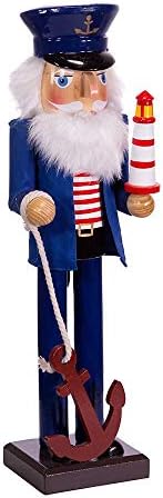 Kurt S. Adler 15-Inch Sailor Nutcracker with Anchor and Lighthouse