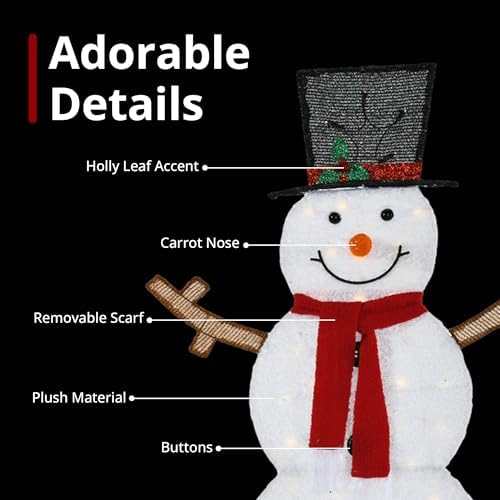 Lighted Snowman Family Outdoor Christmas Decoration, Set of 3