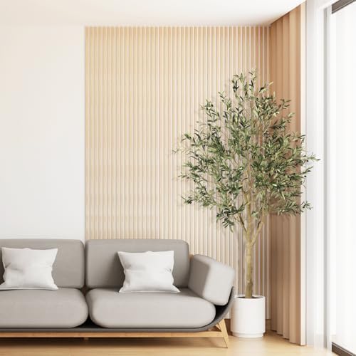 FEELEAD Olive Trees Artificial Indoor 7ft with Realistic Branches & Leaves