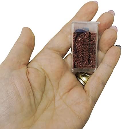 Set of 6 Colors - 60 Grams - Miyuki Delica Glass Beads Size 11/0 - Mushroom Patch, DB794, DB1585, DB2119, DB2363, DB2311, DB2110 in Flip-Top Containers and Storage Box