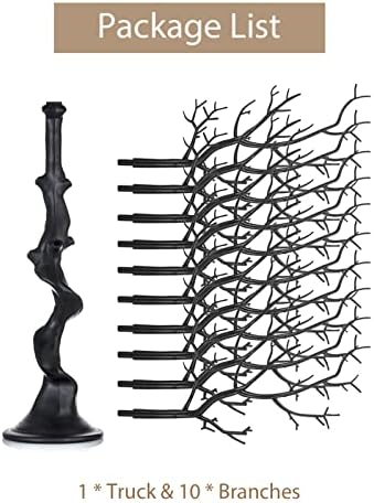 Sziqiqi Black Artificial Tree for Table Centerpiece, Faux Tree for Wedding