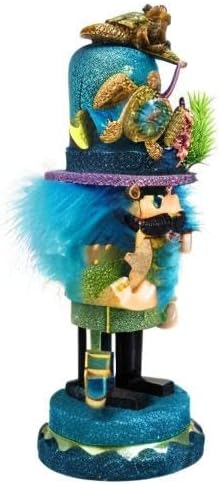 Kurt Adler Hollywood Nutcracker with Sea Turtle Hat, 11-Inch