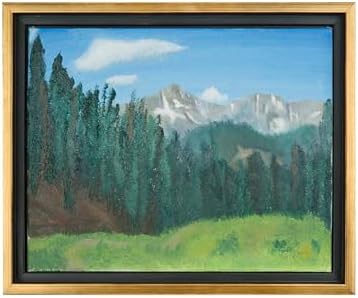 Creative Mark Illusions Floater Frame For 3/4" Deep Canvases - 24x36 Antique Gold - No Glass or Backing - Wood Composite Floating Illusion Frame for Canvas Paintings- With Hanging Hardware