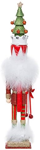 Kurt Adler Hollywood Tree Hat Nutracker, 15-Inch, Red and Green
