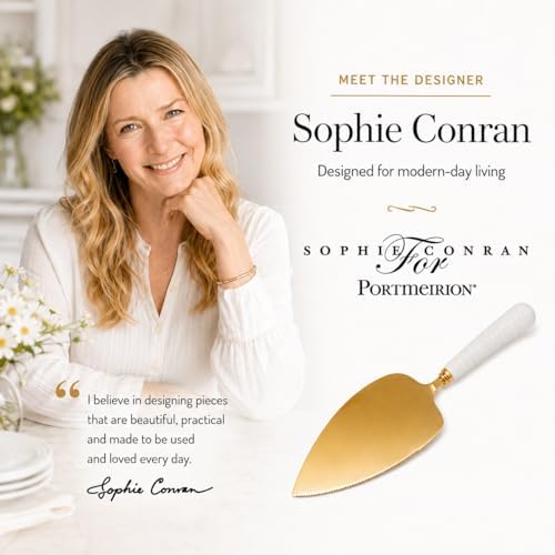 Portmeirion Sophie Conran White Cake Server - White