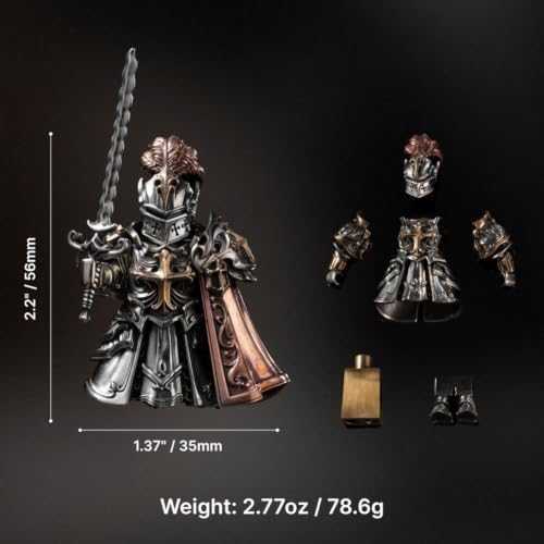 COPPERTIST.WU Crimson Templar Figurine Statue Ornament Craft Collection for Home Living Room Office
