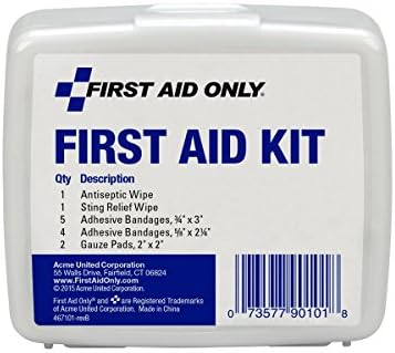 First Aid Only PhysiciansCare On-The-Go Emergency First Aid Kit for Home, Wor...