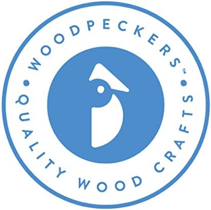 Wood Christmas Tree Cutout 12 inch, Pack of 6, Use as Wooden Door Hanger or Christmas Craft, by Woodpeckers