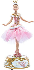 Kurt Adler T2274 10" Pink Ballerina Figure with Musical Base