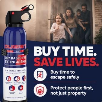 ABC Fire Extinguisher for Home & Vehicle - Compact Fire Extinguisher | Gr...