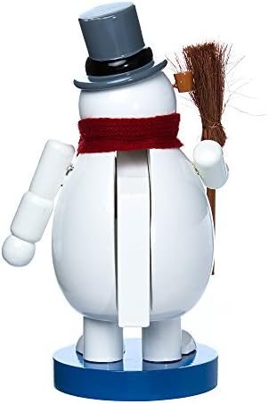 Kurt Adler Wooden Frosty The Snowman Nutcracker, 10"