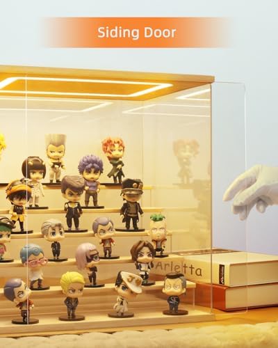 Clear Acrylic Display Case with LED Lights for Figures Collectibles