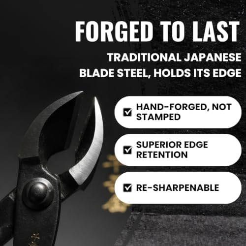 Senkichi 8.3" Japanese Bonsai Concave Cutter – Professional Branch Cutte...