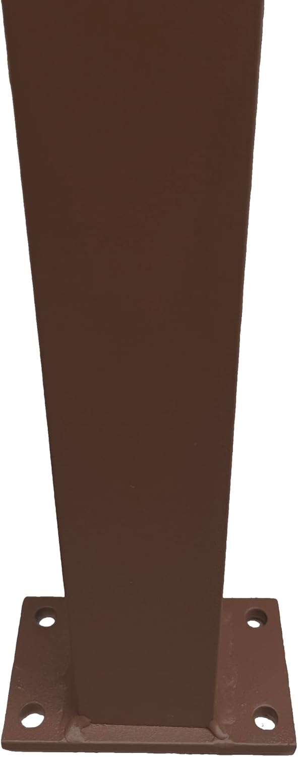 Oakland Living Brown Aluminum Garden Arbor Arch with Gate