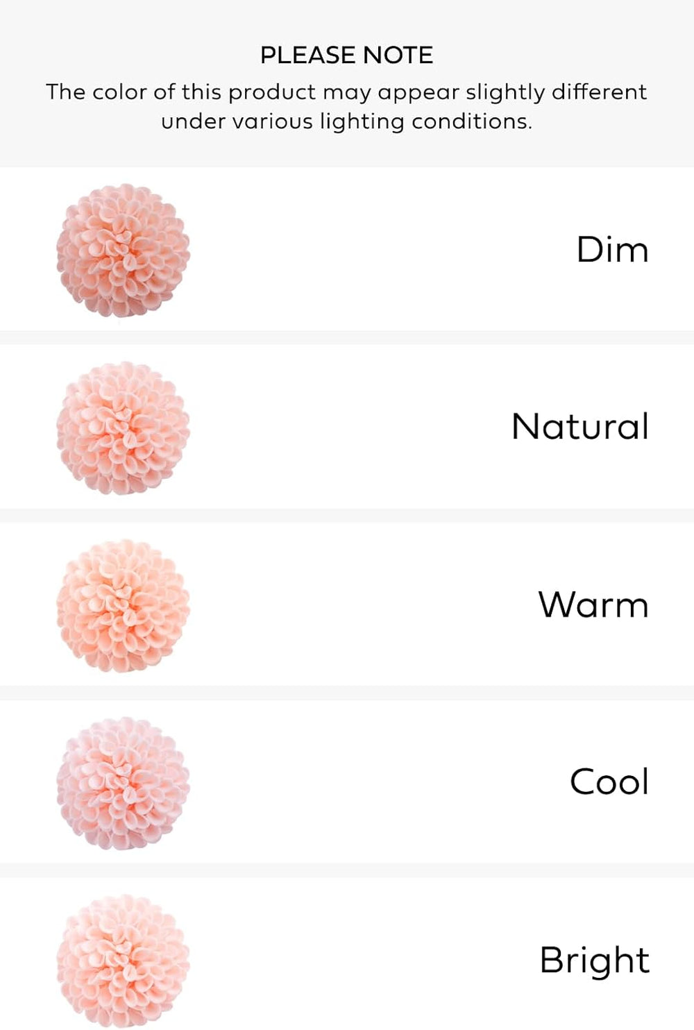 Ling's moment Pink Blush Artificial Dahlias, Wedding Flowers, 25 pcs