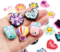 100 Pcs Foods Leisure Silicone Beads, Silicone Focal Beads for Keychain Making, Rubber Spacer Loose Beads for Pens Crafts Necklace Bracelet