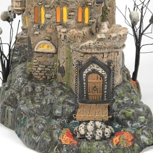 Department 56 Snow Village Halloween Castle Calvaria Lit Building, 10.28 Inch, Multicolor