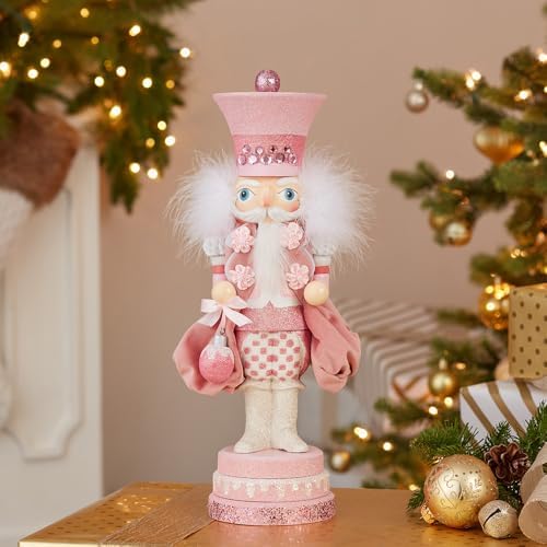 Kurt S. Adler 15-Inch Hollywood Pink Sweet Soldier Nutcracker