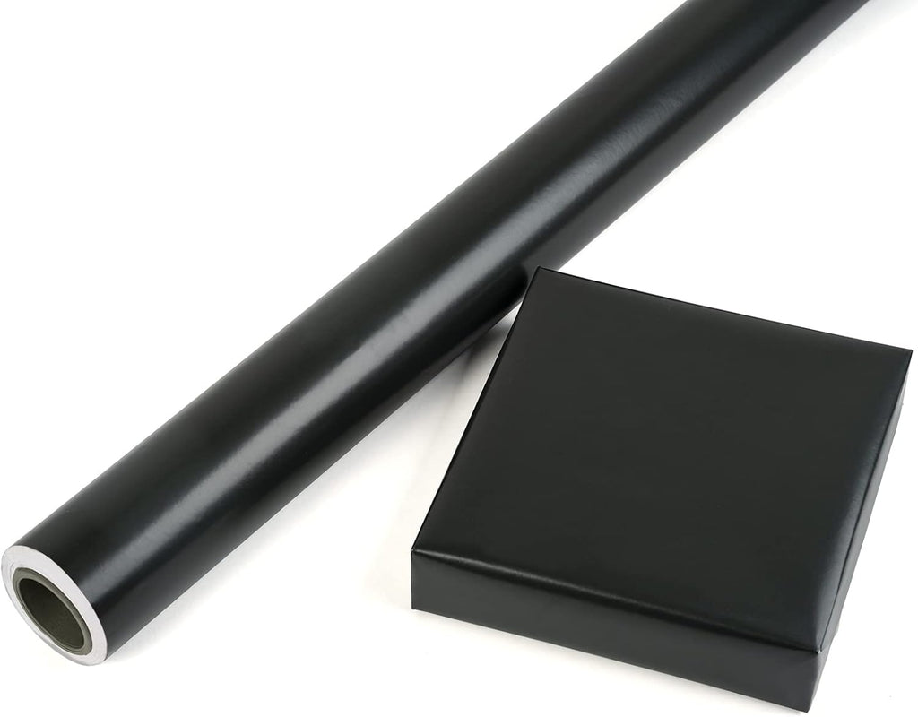 ruspepa black wrapping paper solid color for wedding, package contents